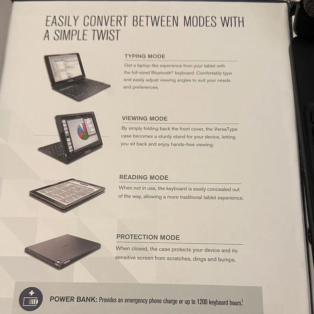 Targus VersaType Black Keyboard Case for iPad Air 2 & iPad Air
